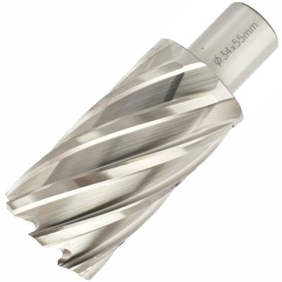 ANNULAR HOLE CUTTER HSS 34 X 55MM WELD SHANK 19.05MM — image 1