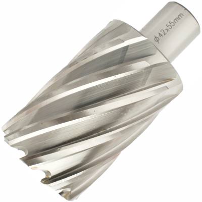 ANNULAR HOLE CUTTER HSS 42 X 55MM WELD SHANK 19.05MM — image 1