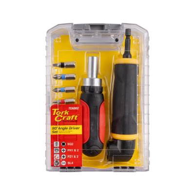 ANGLE DRIVE 1/4' MF W/RATCHET DRIVER 6PC BITS — image 1