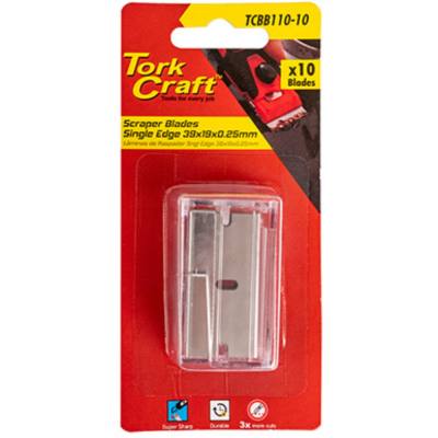 SCRAPER BLADES SNGL EDGE 39MM X 19MM X 0.25MM SK5 — image 1