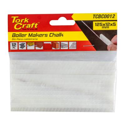 BOILER MAKERS CHALK 12PC WELDERS WHITE SOAP STONE — image 1