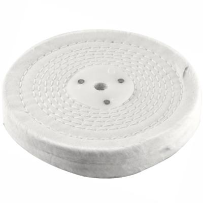 WHITE BUFF/MOP 150MM X 2 SECTION 20MM THICK — image 1