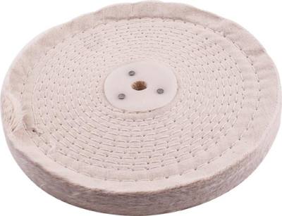 WHITE BUFF/MOP STITCHED 200MM X 2 SECTION 20MM THICK — image 1