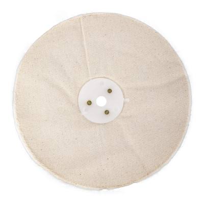 WHITE BUFF/MOP UNSTITCHED 200 X 50 PLY X 1/2' HOLE — image 1