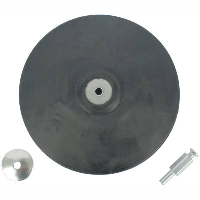 BACKING PAD RUBBER 150MM W/ARBOR — image 1