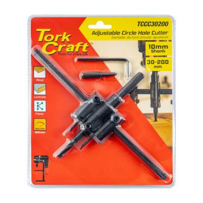 CIRCLE HOLE CUTTER ADJUSTABLE 30-200MM — image 1