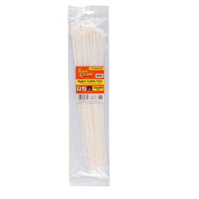 NYLON CABLE TIES 4.8MM X 400MM WHITE 50PC — image 1