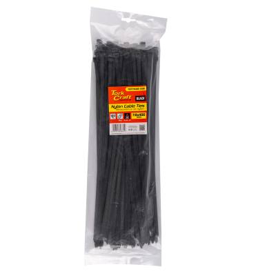 NYLON CABLE TIES 7.6MM X 400MM BLACK 100PC — image 1