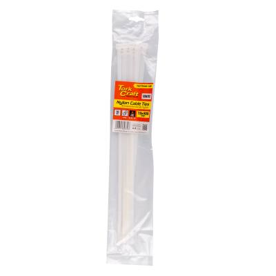 NYLON CABLE TIES 7.6MM X 400MM WHITE 10PC — image 1