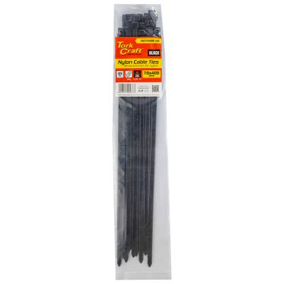 NYLON CABLE TIES 7.6MM X 400MM BLACK 25PC — image 1