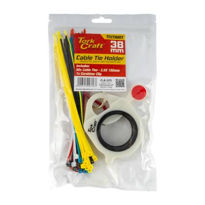 CABLE TIE HOLDER 38MM & CAR. CLIP LUMIN MAT. 50PC ASS. CABL 2.5X150MM — image 1