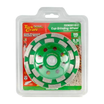 DIA. CUP WHEEL 115MM X 22.23MM DBL ROW COLD PRESSED CONTRACTOR — image 1