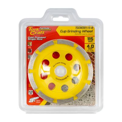 DIA. CUP WHEEL 115MM X 22.23MM SINGLE ROW COLD PRESSED ECONOMY — image 1