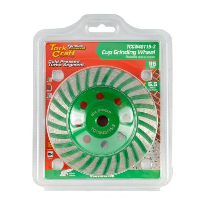 DIA. CUP WHEEL 115MM X M14 TURBO COLD PRESSED CONTRACTOR — image 1
