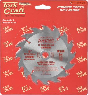 BLADE TCT 125 X 16T 20/13 GENERAL PURPOSE WOOD — image 1