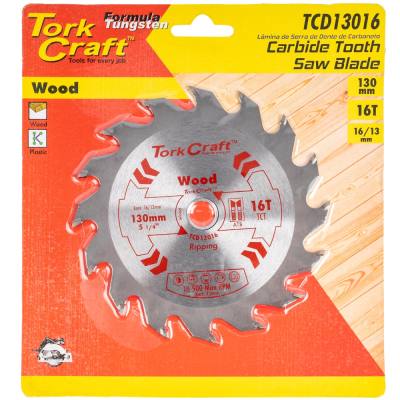 BLADE TCT 130 X 16T 16/13 GENERAL PURPOSE RIP WOOD — image 1