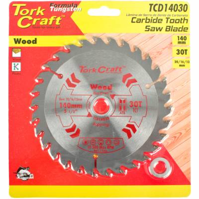 BLADE TCT 140 X 30T 20/16/13 GENERAL PURPOSE COMBINATION WOOD — image 1