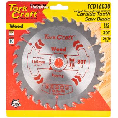 BLADE TCT 160 X 30T 20/16 GENERAL PURPOSE COMBINATION WOOD — image 1