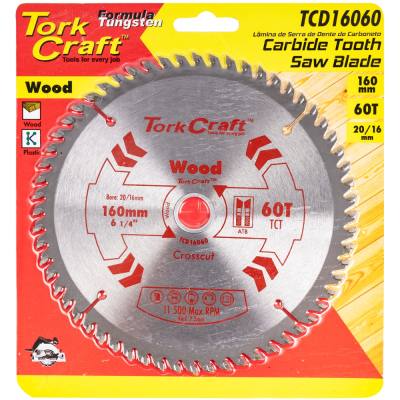 BLADE TCT 160 X 60T 20/16 GENERAL PURPOSE CROSS CUT — image 1