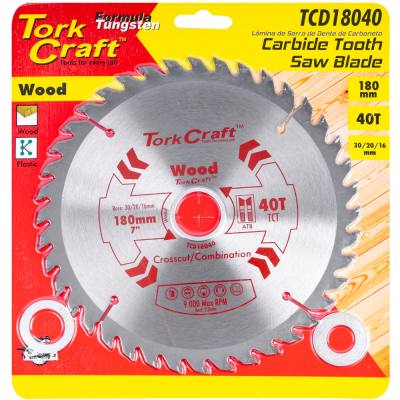 BLADE TCT 180 X 40T 30/20/16 GENERAL PURPOSE COMBINATION — image 1