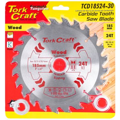 BLADE TCT 185 X 24T 30/20/16/1 GENERAL PURPOSE COMBINATION — image 1