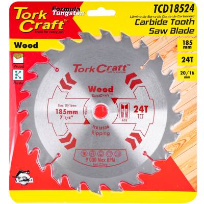 BLADE TCT 185 X 24T 20/16 GENERAL PURPOSE RIP — image 1