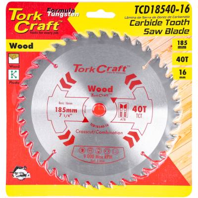 BLADE TCT 185 X 40T 16MM GENERAL PURPOSE COMBINATION — image 1