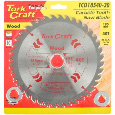 BLADE TCT 185 X 40T 30/20/16/1 GENERAL PURPOSE COMBINATION — image 1