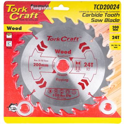 BLADE TCT 200 X 24T 30/20/16 GENERAL PURPOSE RIP — image 1