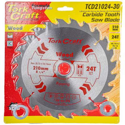 BLADE TCT 210 X 24T 30-1-20-16 GENERAL PURPOSE RIP — image 1