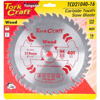 BLADE TCT 210  X 40T 16MM GENERAL PURPOSE COMBINATION — image 1