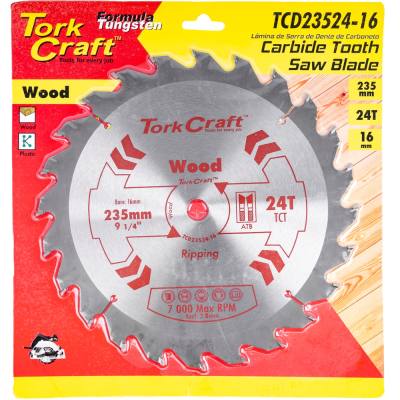 BLADE TCT 235 X 24T 16MM GENERAL PURPOSE RIP — image 1