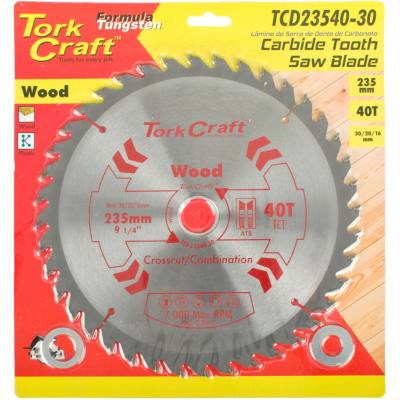 BLADE TCT 235 X 40T 30/16 GENERAL PURPOSE COMBINATION — image 1
