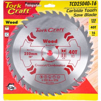 BLADE TCT 250 X 40T 16MM GENERAL PURPOSE COMBINATION — image 1