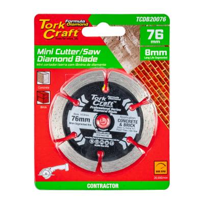 DIAMOND BLADE 76MM X 10MM SEGMENTED MINI CUTTER SAW — image 1
