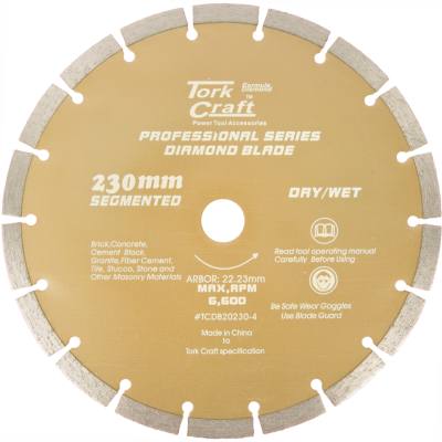 DIAMOND BLADE 10MM SEG FOR CUTTING BUILDING MATERIALS 230MM 22.23 — image 1