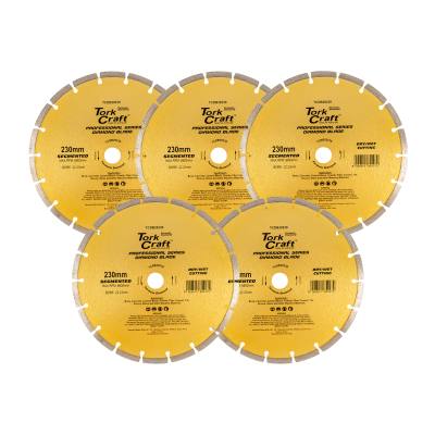 DIAMOND BLADE SEGMENTED 230MM PROFESSIONAL BULK 5 PACK — image 1