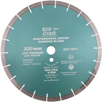 DIAMOND BLADE 300 x 25.4MM ASPHALT HOT PRESSED SEGMENTED TAR — image 1