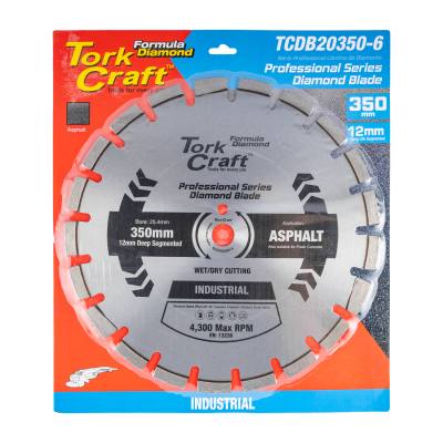 DIAMOND BLADE 350x25.4MM ASPHALT LASER WELDED SEGMENTED TAR — image 1