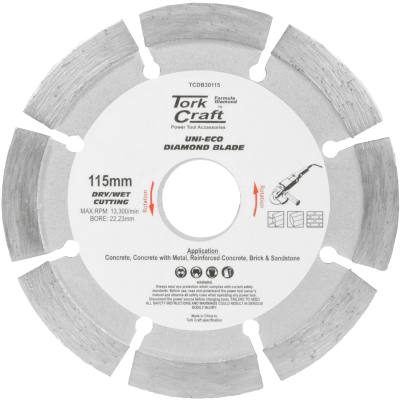 DIAMOND BLADE SEGM 115MM X 10MM REINFORCED CONCRETE — image 1