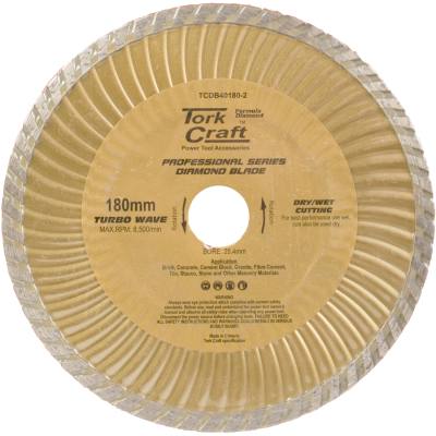 DIAMOND BLADE 180X25.4MM TURBO WAVE — image 1