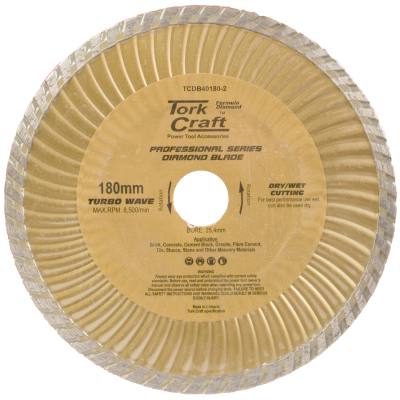 DIAMOND BLADE 180X22.22MM TURBO WAVE — image 1