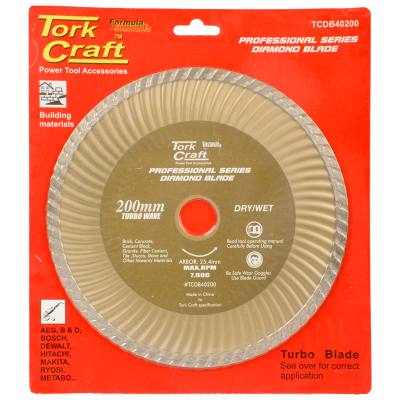 DIAMOND BLADE 200X25.4MM TURBO — image 1