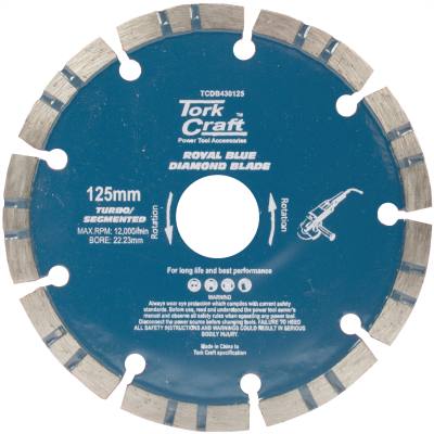 DIAMOND BLADE 125 X 22.22MM TURBO/SEGM.LASER — image 1