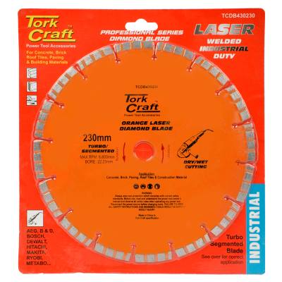DIAMOND BLADE 230X22.22 TURBO/SEGM.LASER — image 1