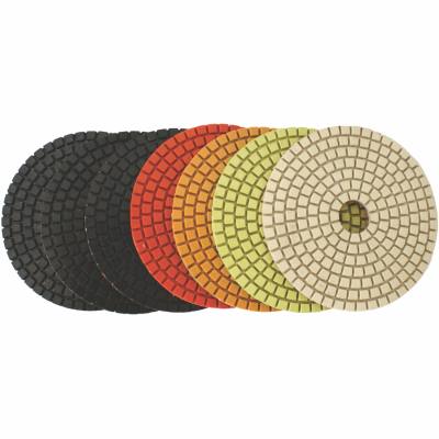SET OF 7 DIAMOND WET POLISHING PADS 100MM — image 1