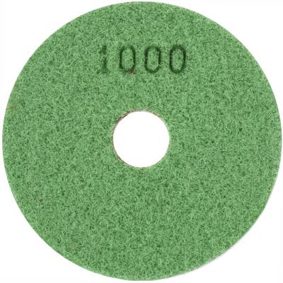 100MM DIAMOND WET POLISHING PAD 1000 GRIT DARK GREEN — image 1