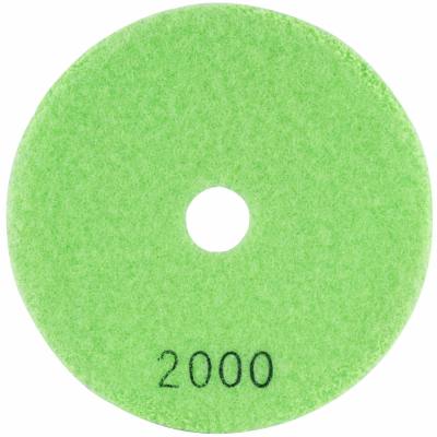 100MM DIAMOND WET POLISHING PAD 2000 GRIT LIME GREEN — image 1