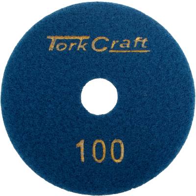 100MM DIAMOND POLISHING PAD 100 GRIT DRY USE — image 1