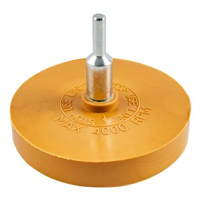 RUBBER ERASER WHEEL SOLID 87MM X 6MM SPINDLE — image 1